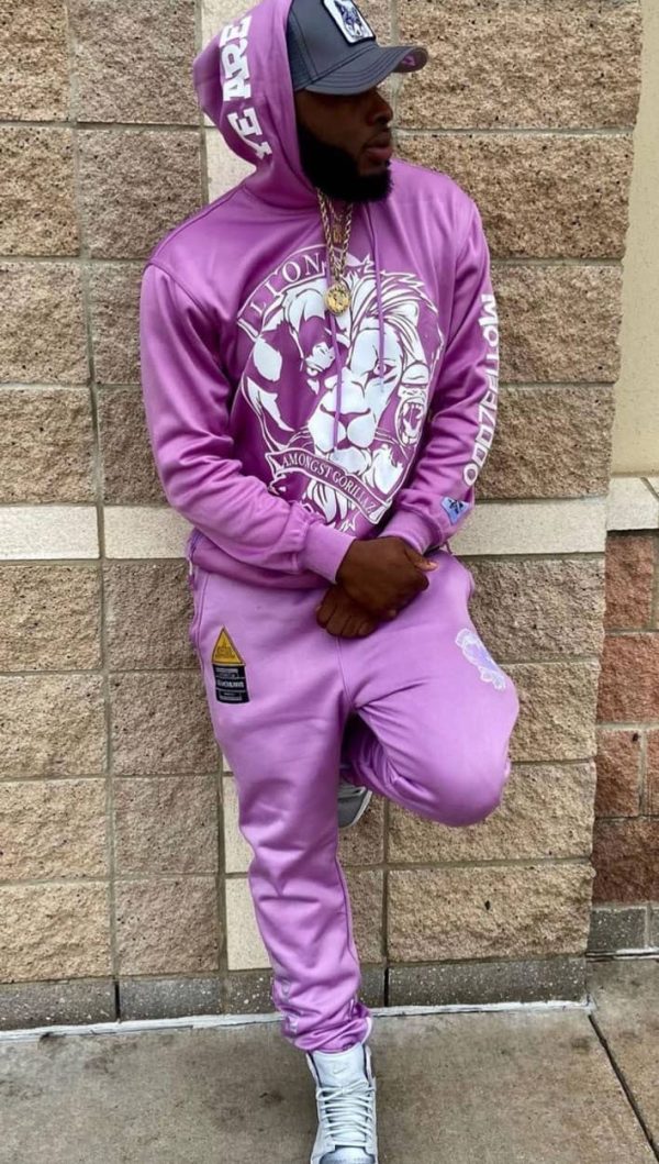 Lion Amongst Gorillaz Studio Lounge Fleece Tech Hoodie - Image 11