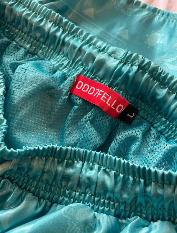 Odd7ellow Signature LAG Bandana Print Godly Satin SL (Studio Lounge) Shorts - Image 7