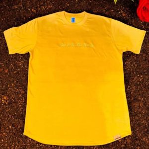 Odd7Fellow “God Is In The Details ” Special Edition Gold Hem Label Pima Cotton Tee in Rose Gold